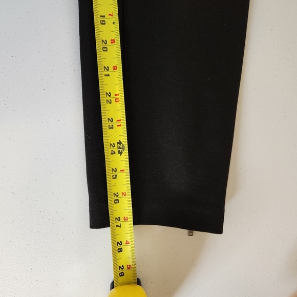 Eileen Fisher Black Equestrian Riding Pants Ankle Zipper Skinny Minimalist small - Picture 10 of 13